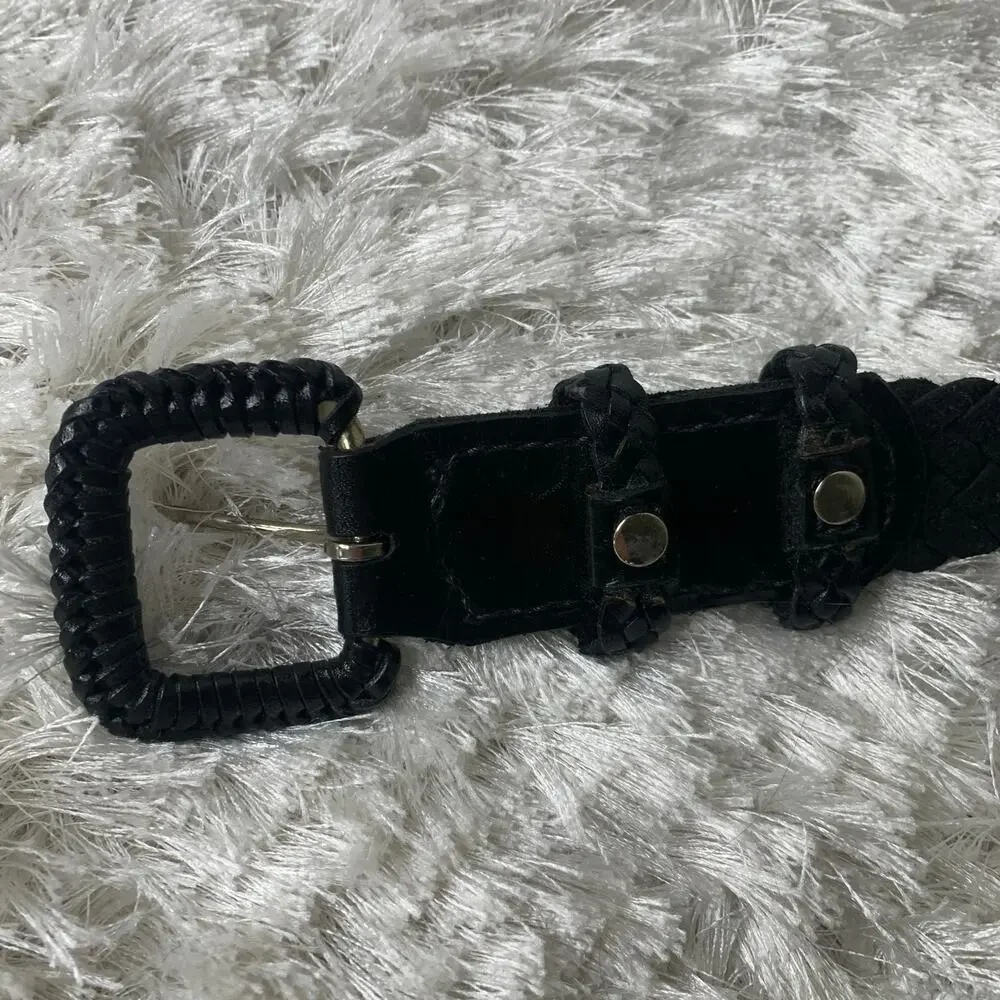 Vintage black braided